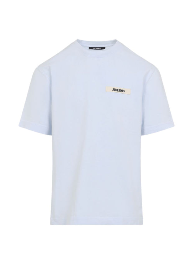 JACQUEMUS Logo Cotton T-shirt Blue