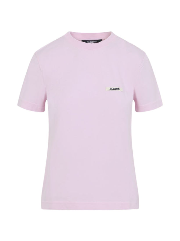 JACQUEMUS Le T-shirt Gros Grain Pink