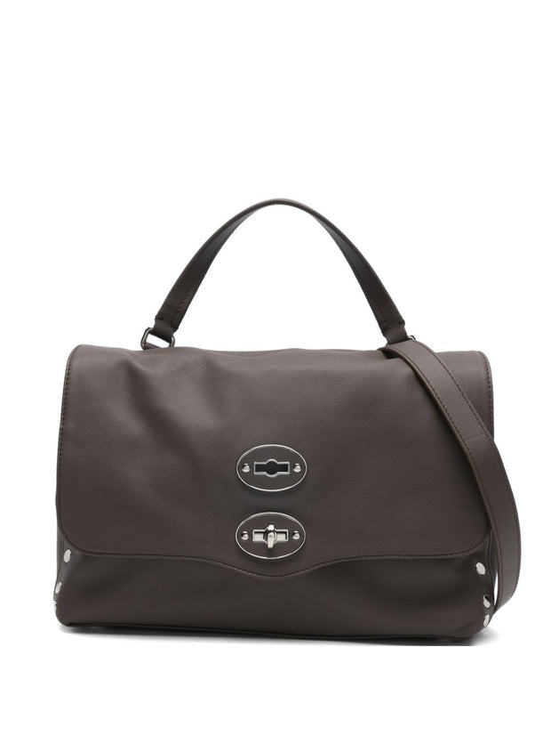 Zanellato Postina Saeta Small Leather Handbag Brown