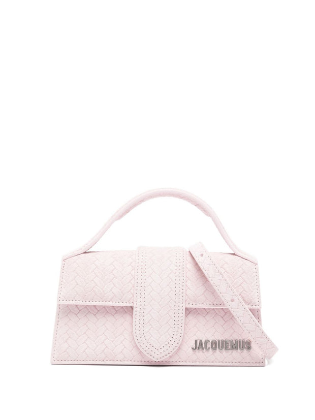 JACQUEMUS Le Bambino Leather Handbag Pink