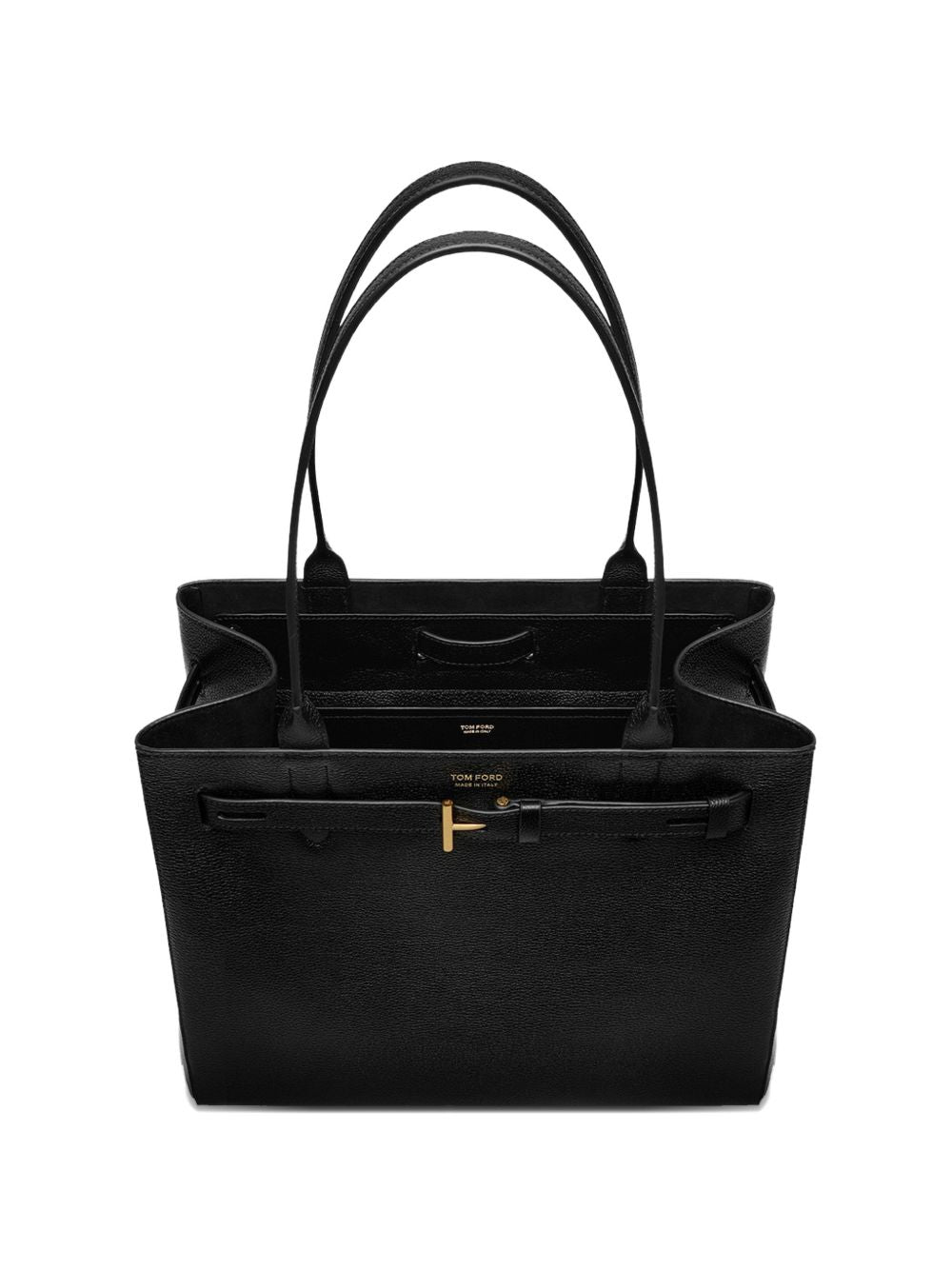 Tom Ford Audrey Medium Leather Tote Black