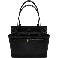 Tom Ford Audrey Medium Leather Tote Black