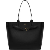 Tom Ford Audrey Medium Leather Tote Black
