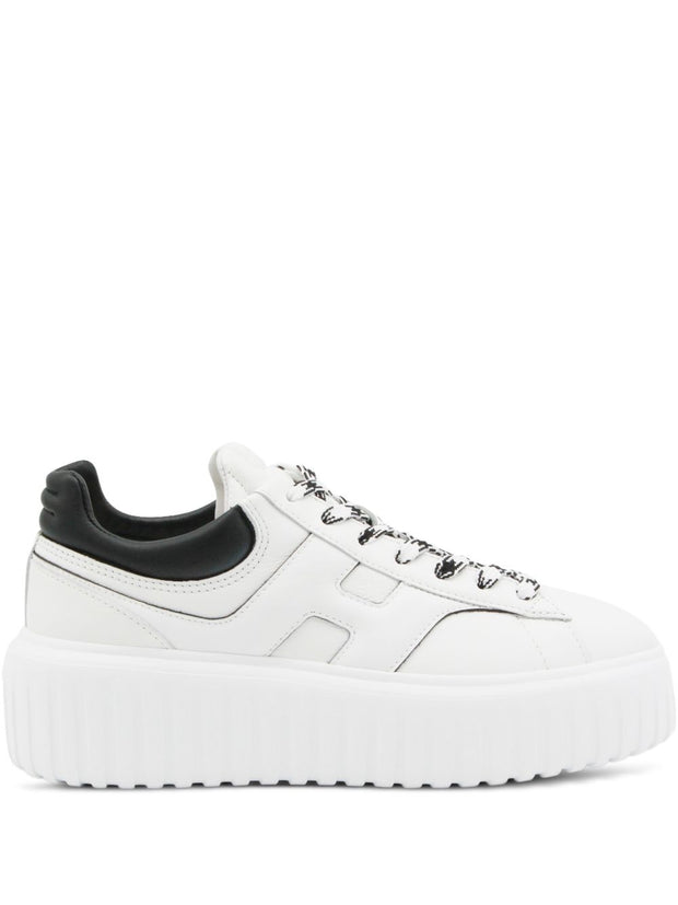 Hogan H-Stripes Leather Sneakers White