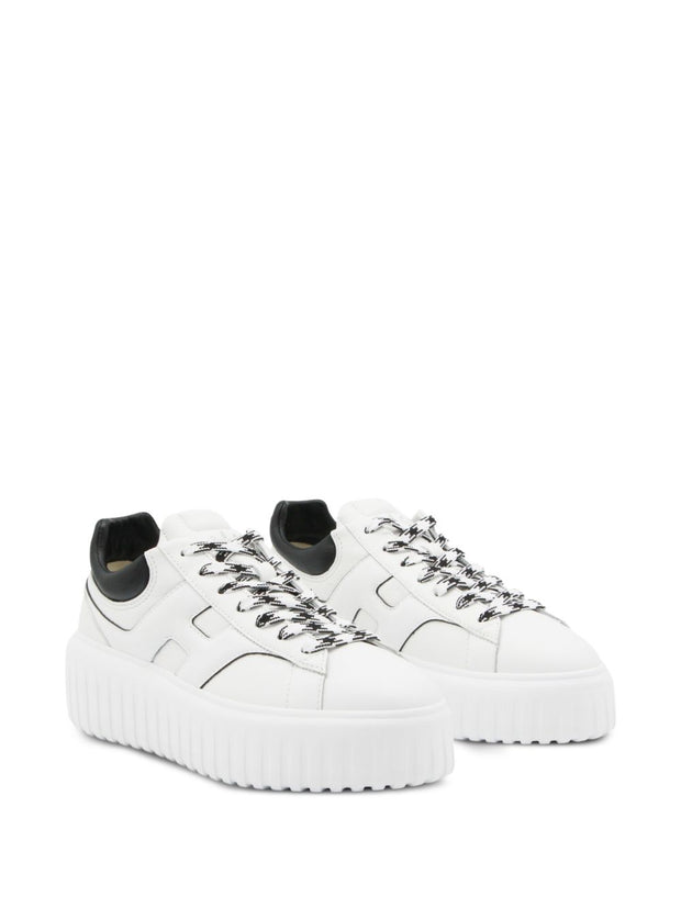 Hogan H-Stripes Leather Sneakers White