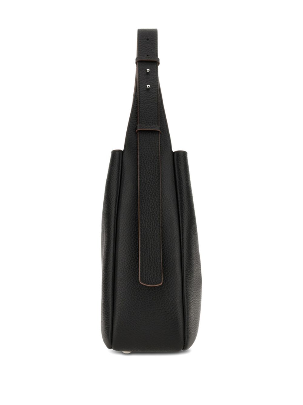 Hogan Leather Hobo Bag Black