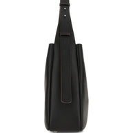 Hogan Leather Hobo Bag Black