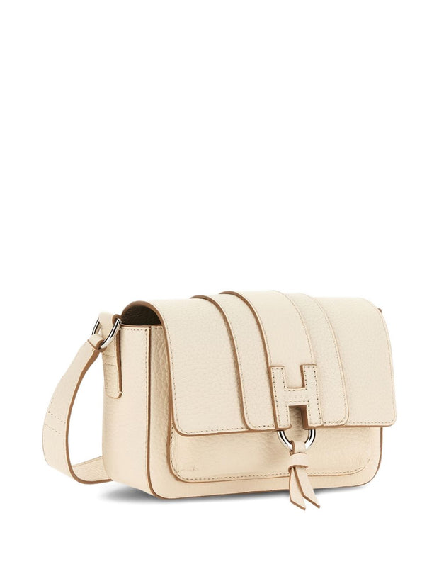 Hogan Leather Crossbody Bag White