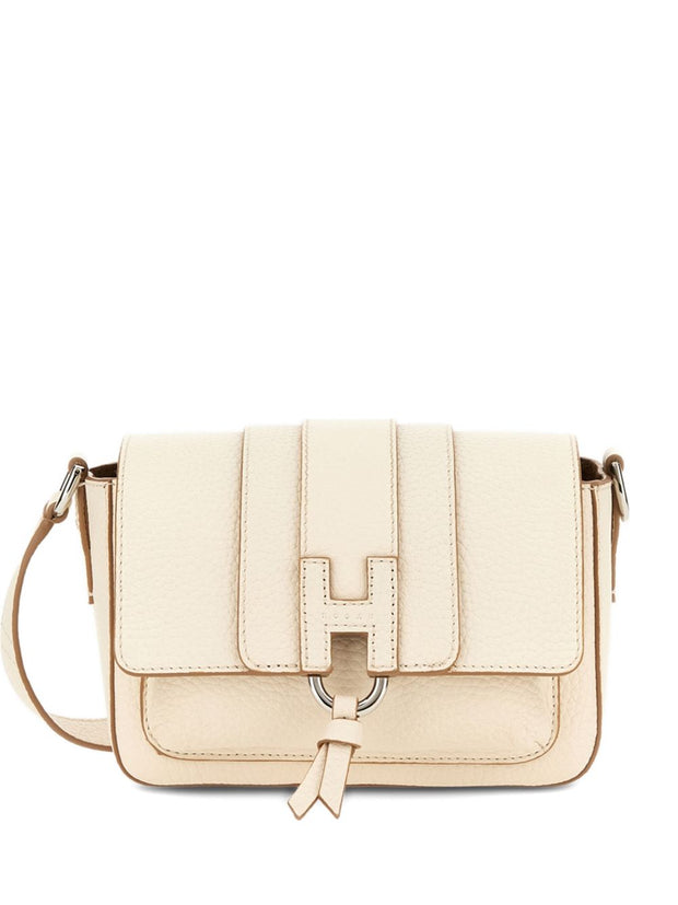 Hogan Leather Crossbody Bag White