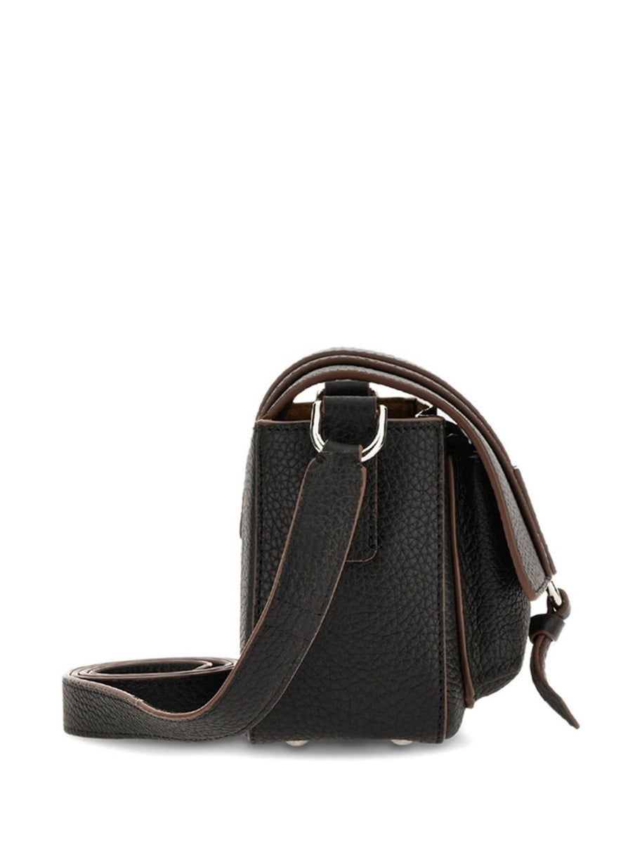 Hogan Leather Crossbody Bag Black