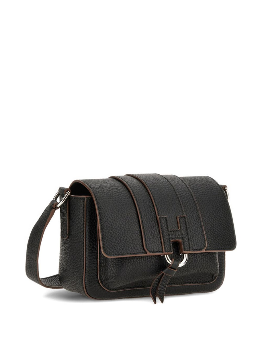 Hogan Leather Crossbody Bag Black