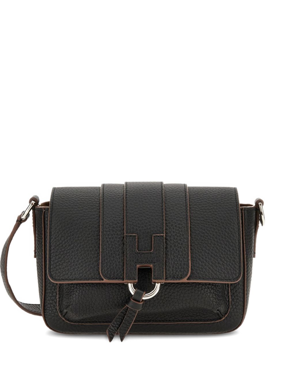 Hogan Leather Crossbody Bag Black