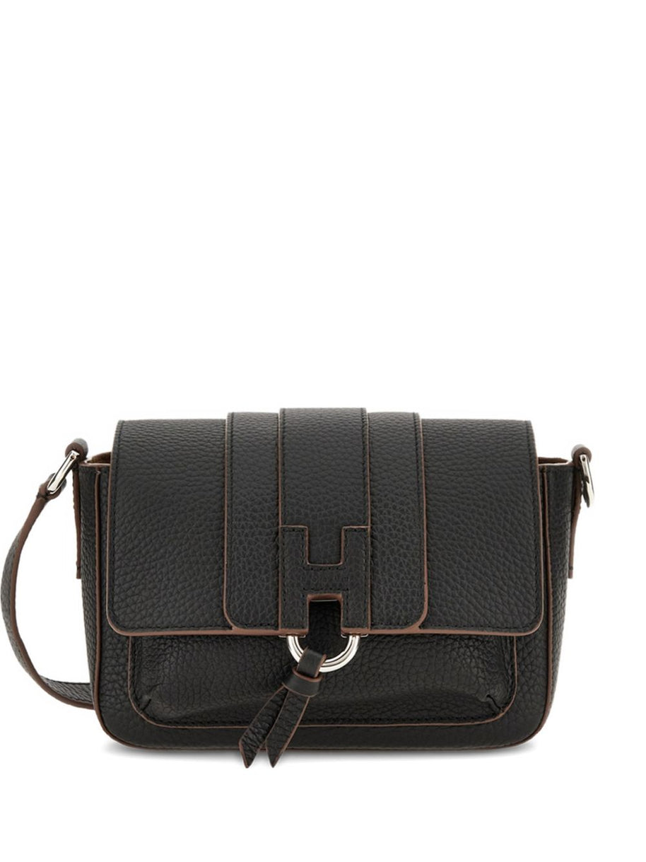 Hogan Leather Crossbody Bag Black