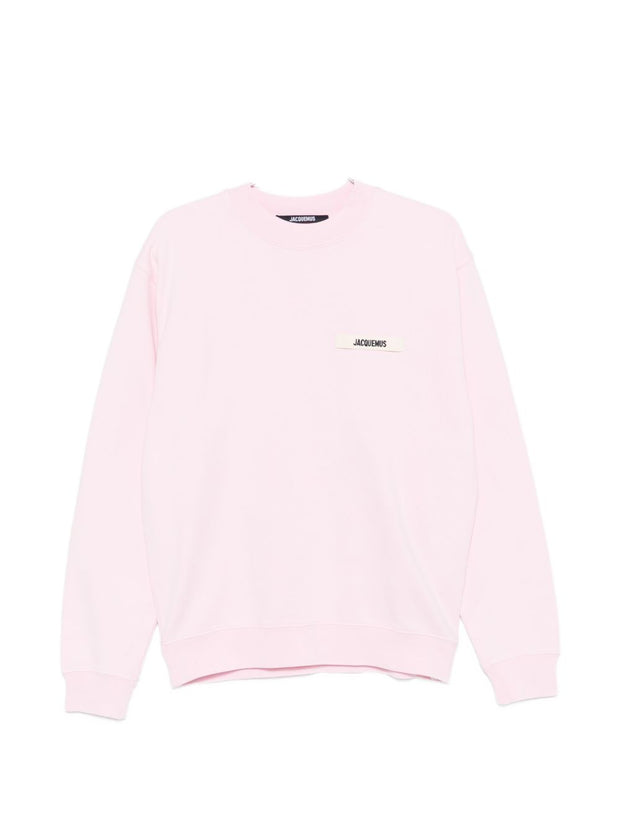 JACQUEMUS Le Sweatshirt Gros Grain Pink