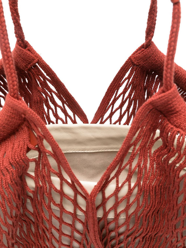 HEREU Calella Filt Tote Bag Brown