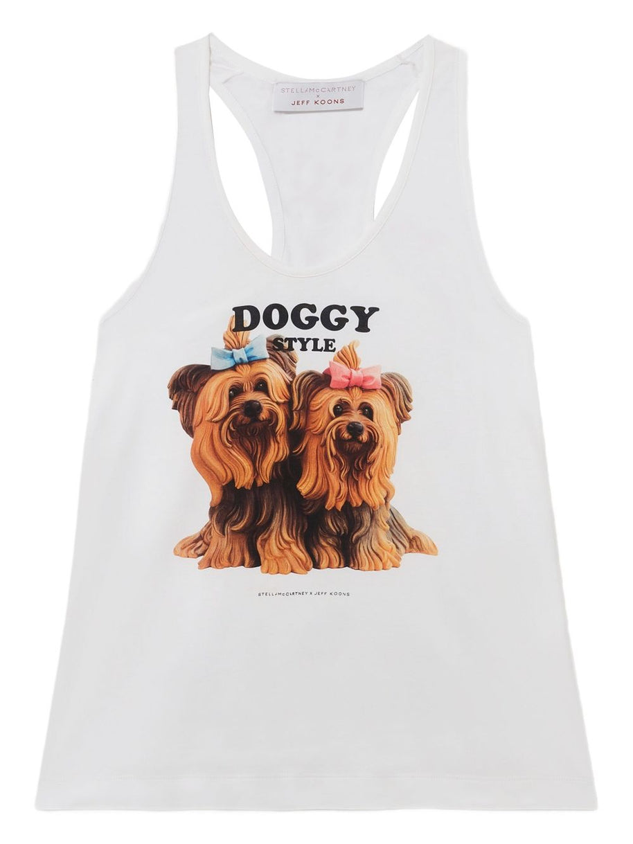 Stella McCartney Jeff Koons Cotton Tank Top White