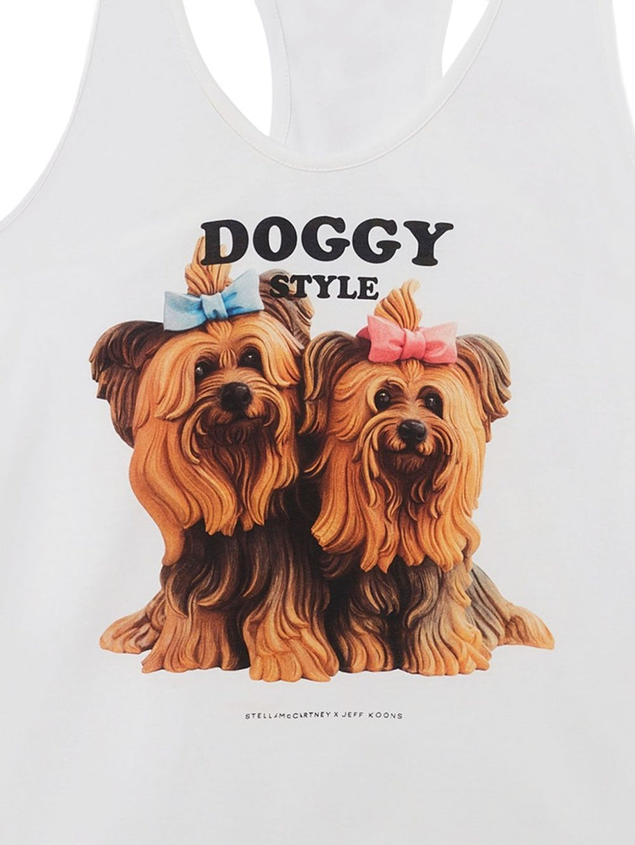 Stella McCartney Jeff Koons Cotton Tank Top White
