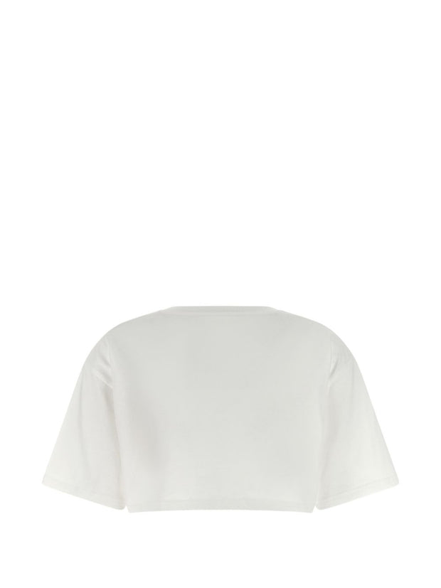 Valentino Chez Valentino Cotton T-shirt Ivory