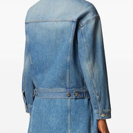 Versace Denim Cotton Jacket Blue