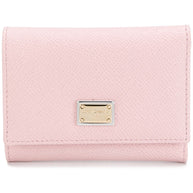 Dolce & Gabbana  Leather Flap French Wallet  Pink