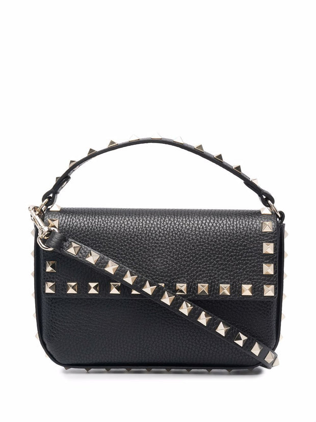 Valentino Garavani Rockstud Leather Mini Bag Black