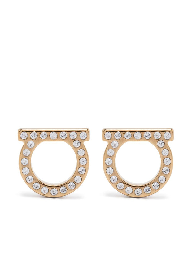 Ferragamo Gancini Earrings Golden