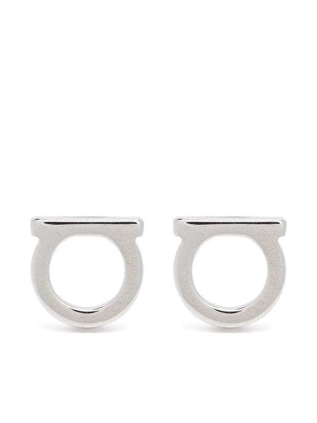 Ferragamo Gancini Earrings Silver