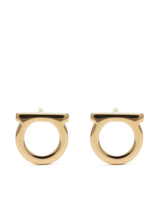 Ferragamo Gancini Earrings Golden