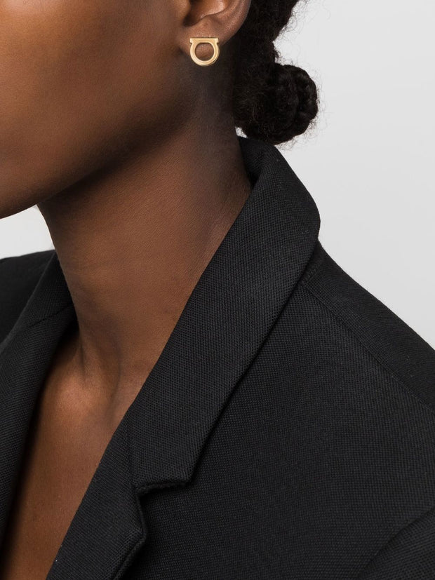 Ferragamo Gancini Earrings Golden