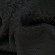 Ferragamo Gancini Silk And Wool Stole Scarf Black