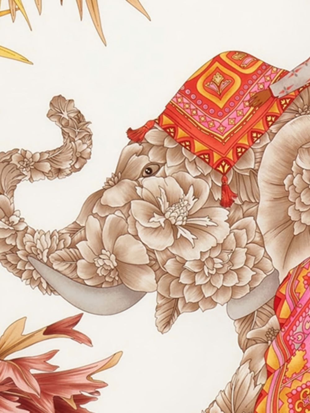 Ferragamo Printed Silk Foulard Scarf Fuchsia