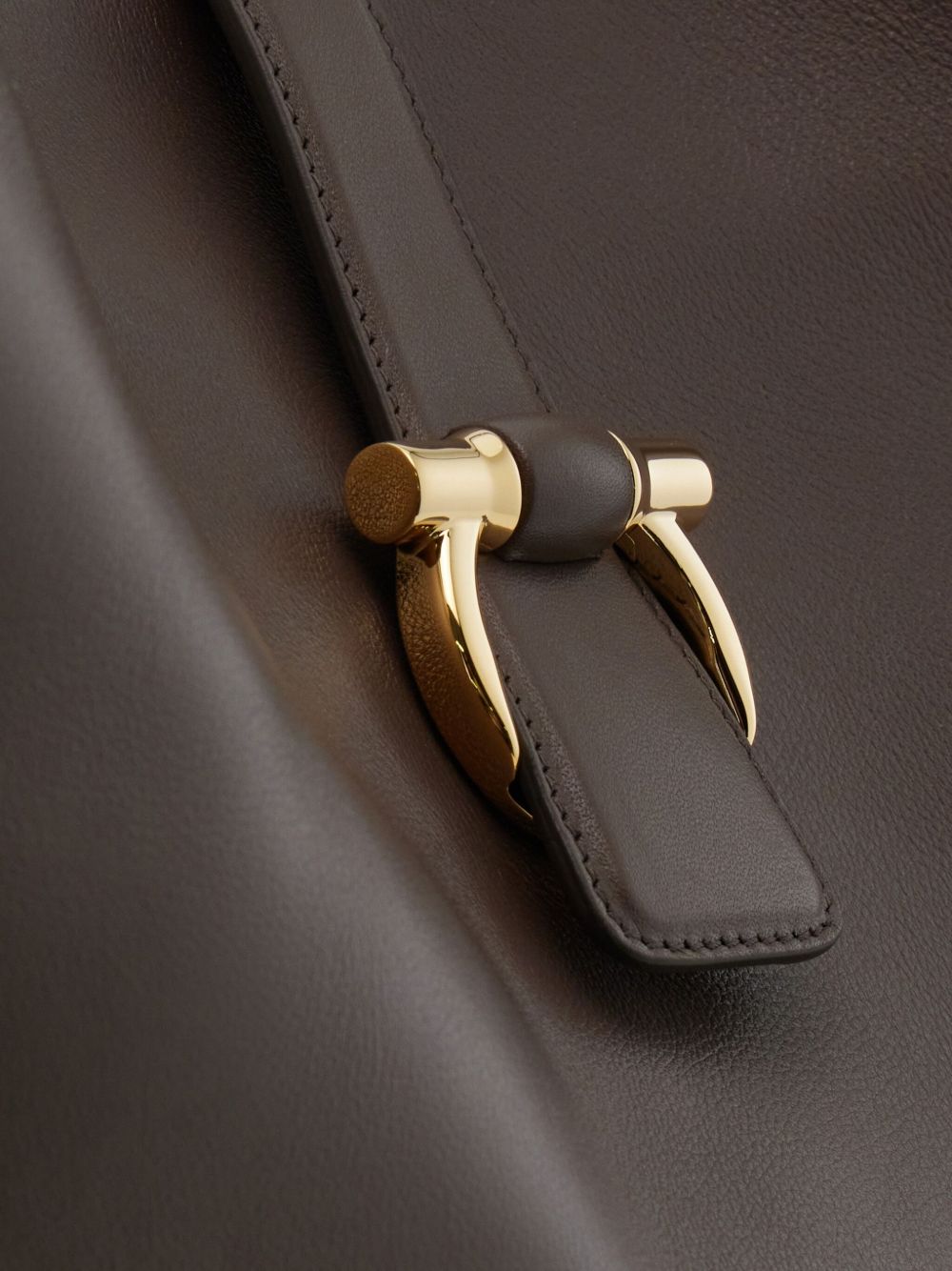 Ferragamo Medium Leather Shoulder Bag Grey