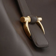 Ferragamo Medium Leather Shoulder Bag Grey