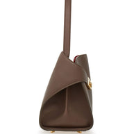 Ferragamo Hug small leather tote Dove Grey