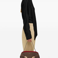 Ferragamo Hug small leather tote Dove Grey