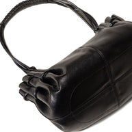 HEREU Arta Leather Shoulder Bag Black