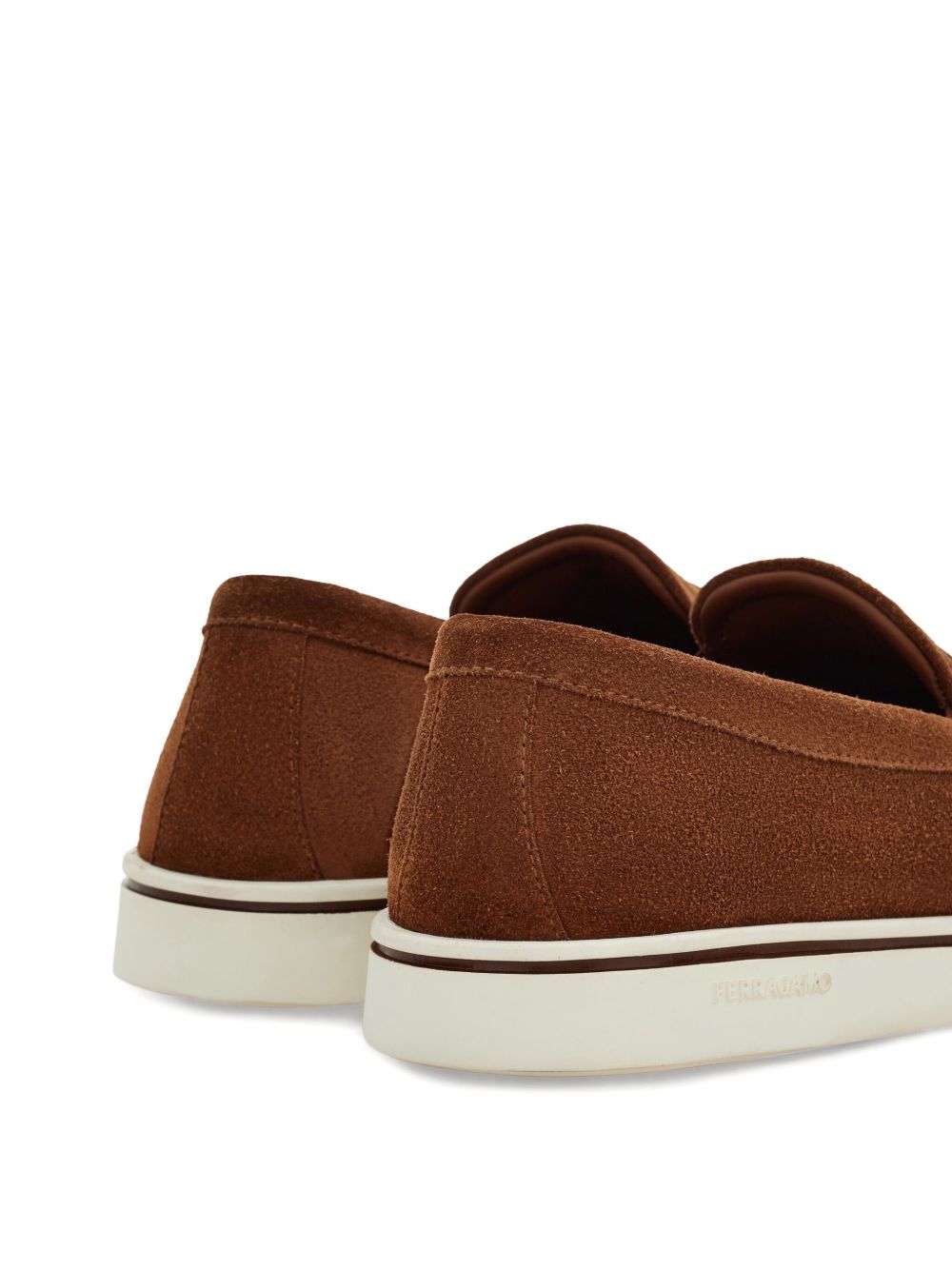 Ferragamo Leather Loafers Brown