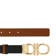 Ferragamo Gancini Leather Belt Black
