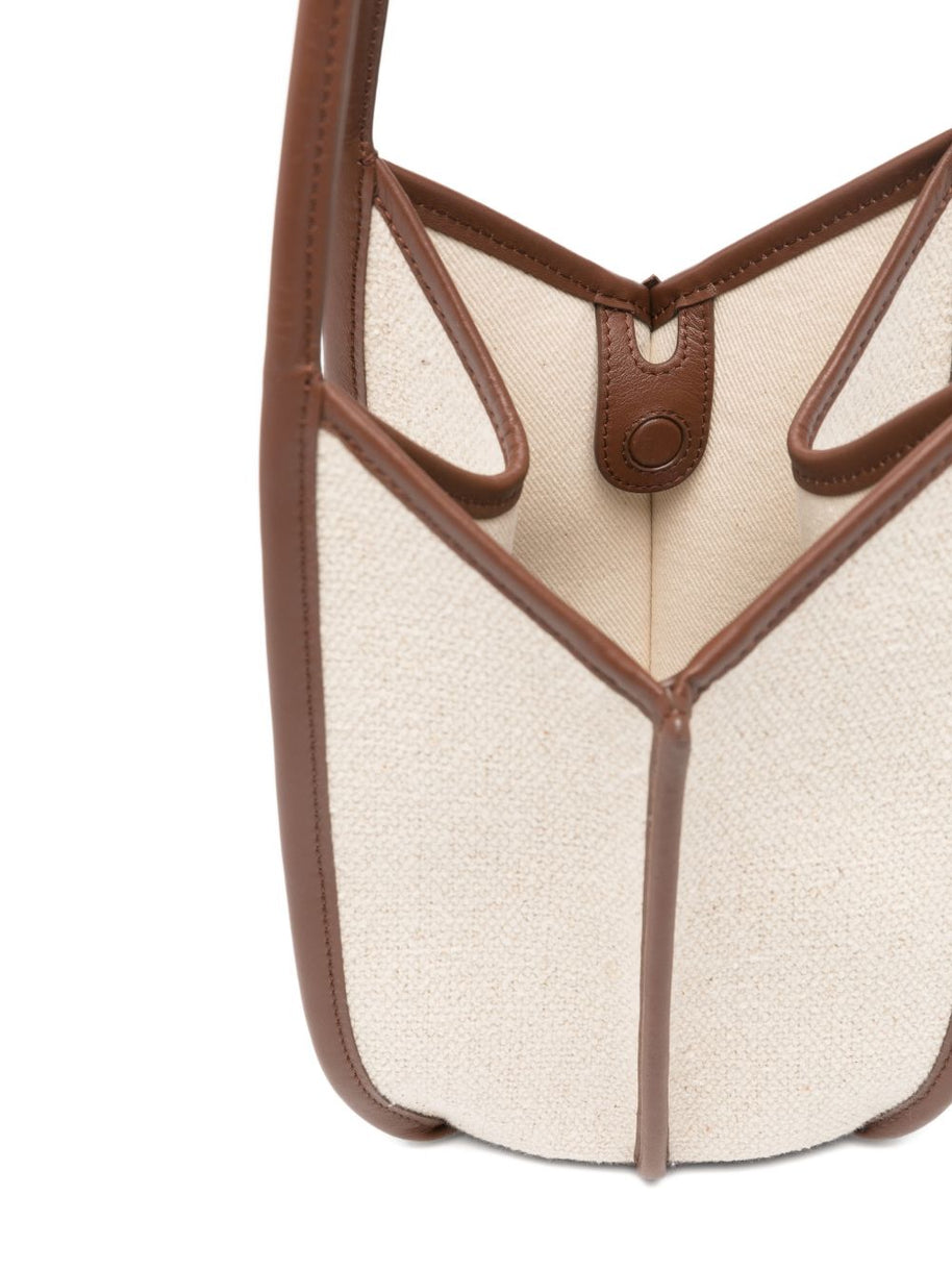 HEREU Calella Canvas Bucket Bag Ivory
