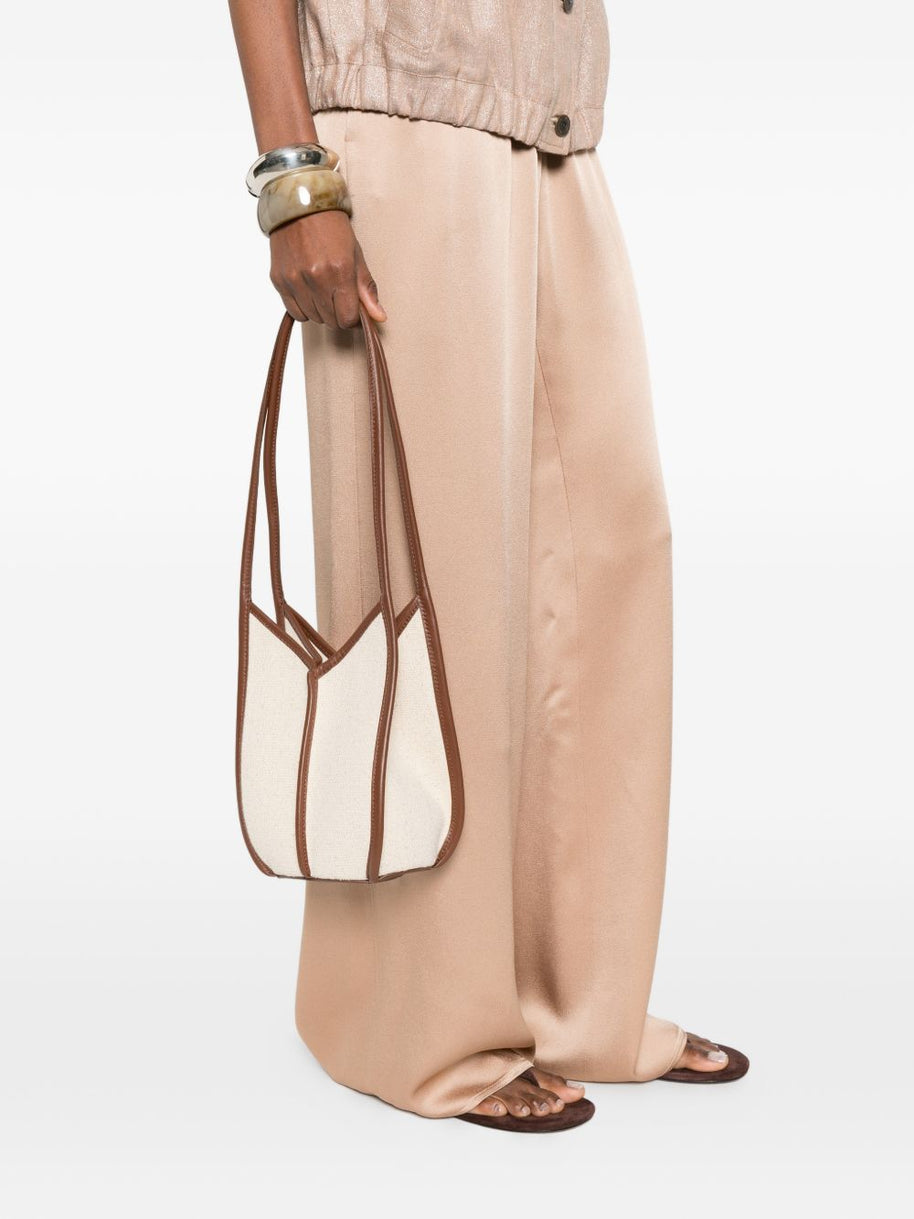 HEREU Calella Canvas Bucket Bag Ivory