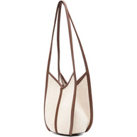 HEREU Calella Canvas Bucket Bag Ivory