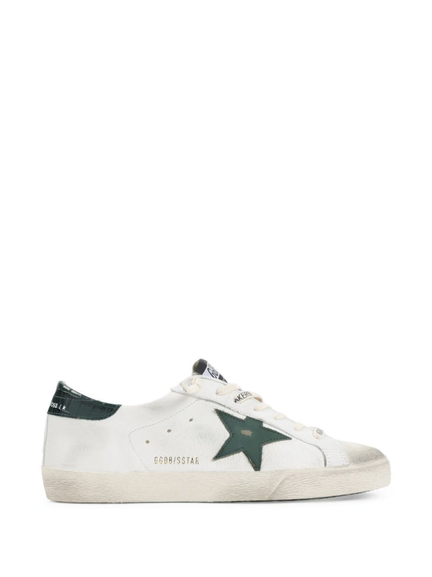 Golden Goose Super-Star Leather Sneakers Green