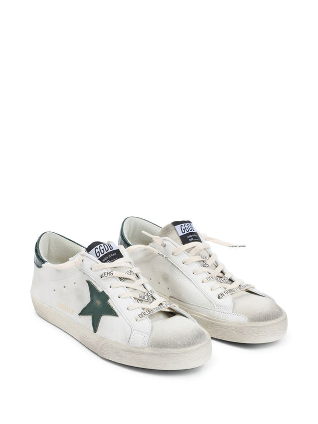 Golden Goose Super-Star Leather Sneakers Green