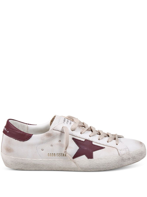 Golden Goose Super-Star Leather Sneakers Red