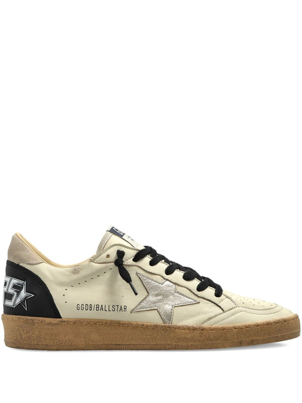 Golden Goose Ball Star Leather Sneakers White