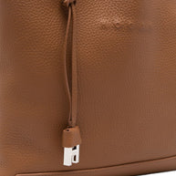 Hogan Small Leather Tote Leather Brown
