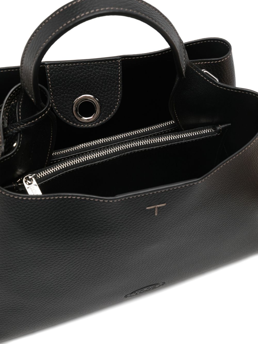 Tod's Small Leather Tote Bag Black