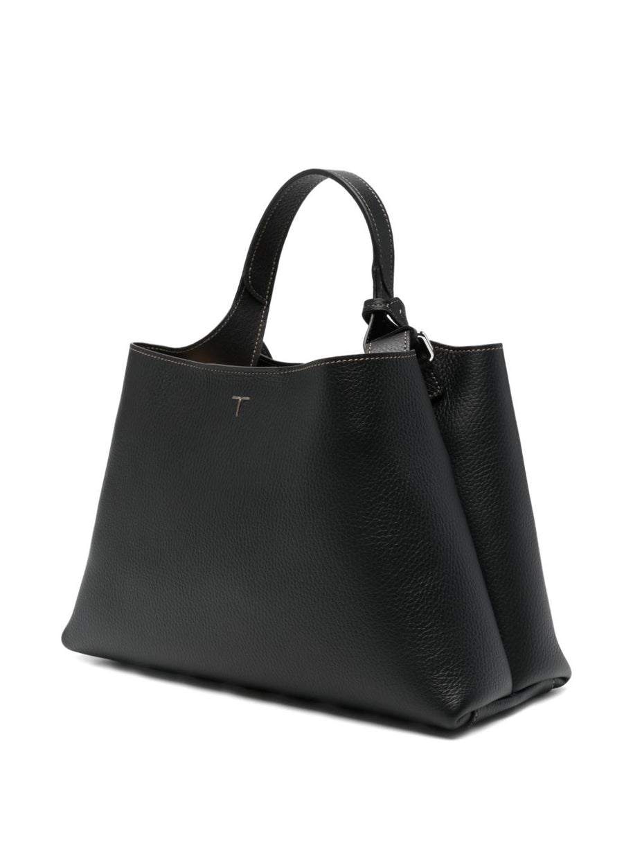 Tod's Small Leather Tote Bag Black