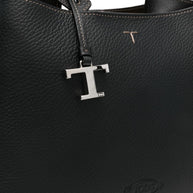 Tod's Small Leather Tote Bag Black