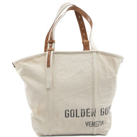 Golden Goose Canvas Tote Bag Beige